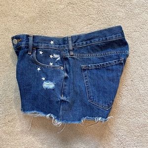 Old Navy Blue Jean Shorts with Star Accents